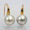 Approx. 8.32 - 8.36 mm, Akoya Pearl, Fish Hooks (Spoon) Earrings