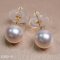 Approx. 8.49 - 8.65 mm, Akoya Pearl [Cherry Blossom], Stud Earrings