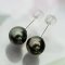 Approx. 7.0 mm, Tahitian Pearl, Stud Earrings