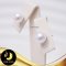 ต่างหูมุกติดหู มุกสีขาว / LZFN-A233 / ง233