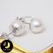 ต่างหูมุกติดหู มุกสีขาว / LZFN-A241 / ง241