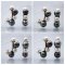 Approx. 5.0 -7.0 mm, Akoya Pearl and Tahitian Pearl, Alternating Sizes Pearl Row Stud Earrings