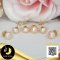 ต่างหู Stud ติดหูไข่มุกน้ำจืดคัดเกรดพิเศษ สีพีช ทรงซาลาเปา ขนาด 7.5-8 mm เกรด AA+ ตัวเรือนต่างหู Stud ทับหลัง Lollipop Gold Filled 14k / 23.6.64