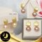 ต่างหู Stud แป้นสี่เหลี่ยมพ่นทราย ห้อยมุก Edison คัดเกรด สีพีช-โอลด์โรส ทรงกลม ขนาด 8-9 mm เกรด AA+ ตัวเรือนเงินแท้ 92.5 ชุบทอง พ่นทราย /ตก017 / 10.3.64