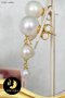 ต่างหูห้อย มุก Edison  3 เม็ด ไล่ขนาด (ใหญ่-เล็ก) มุก Edison น้ำจืดคัดเกรด สีขาว ทรงกลม ขนาด 13-6 เกรด AA+ ตัวเรือนต่างหูเงินแท้ 92.5 ชุบทอง / 4.4.64