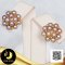ต่างหู Cluster ไข่มุกกระจุกประดับพลอยแท้ Citrine 0.9 ct ไข่มุกน้ำจืดคัดเกรด สีม่วง-มัลติคัลเลอร์ ทรงกลม ขนาด 3.5-4 mm เกรด AAA ตัวเรือนต่างหู Cluster เงินแท้ 92.5 ชุบทองคำขาว ประดับพลอยแท้ Citrine 0.9 ct. / 25.4.64