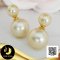ต่างหู Stud ติดหู Style ดิออร์ มุก South Sea น้ำเค็มคัดเกรด สีทองอ่อน-แชมเปญ ทรงกลม-ไข่ ขนาด 8-13 mm เกรด AA ตัวเรือนต่างหู เงินแท้ 92.5 ชุบทอง / 28.4.64