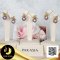 ต่างหูไข่มุก Ripple Pearl ใบไม้ประดับเพชร 2 สี ไข่มุก Ripple Pearl น้ำจืดคัดเกรด สีม่วง ทรงบารอก ขนาด 11 mm เกรด AA+ ตัวเรือนใบไม้เงินแท้ 92.5 ชุบทองคำขาว ประดับเพชร CZ 2 สี / 28.4.64