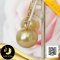 [GIA] ต่างหูกิ่งมะกอกประดับเพทาย ห้อยไข่มุก South Sea น้ำเค็มคัดเกรด สีทอง ทรงเกือบกลม ขนาด 14 mm เกรด AA+ ไข่มุกผ่านการตรวจรับรองคุณภาพจาก สถาบัน GIA ตัวเรือนต่างหูกิ่งมะกอก ทองแท้ 18K ประดับพลอยแท้เพทาย / 23.5.64