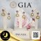 [GIA] ต่างหูดาวกระจายล้อมพลอยแท้ Garnet ล้อม White topaz ห้อยไข่มุก South sea น้ำเค็มคัดเกรด สีทอง  Middle-Deep Gold ทรงเกือบกลม-กลม ขนาด 13 mm เกรด AA+ [ไข่มุกผ่านการตรวจรับรองคุณภาพจาก สถาบัน GIA (code: 0171-0180/ 1,221)]  / 6.6.64