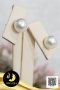 ต่างหู Stud ติดหูไข่มุก South Sea น้ำเค็มคัดเกรด สีขาว ทรงเกือบกลม ขนาด 8 mm เกรด AA+ ตัวเรือนต่างหูแบบ Stud ทับหลัง Lollipop Gold Filled 14K / 13.6.64