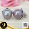 ต่างหู Stud ดอกลีลาวดีฉลุลาย ไข่มุก Edison น้ำจืดคัดเกรด สีม่วง ทรงกลม ขนาด 12 mm เกรด AA+ ตัวเรือนต่างหู Stud ดอกลีลาวดีฉลุลาย เงินแท้ 92.5 ชุบทองคำขาว / 4.7.64