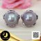 ต่างหู Stud ดอกลีลาวดีฉลุลาย ไข่มุก Edison น้ำจืดคัดเกรด สีม่วง ทรงกลม ขนาด 12 mm เกรด AA+ ตัวเรือนต่างหู Stud ดอกลีลาวดีฉลุลาย เงินแท้ 92.5 ชุบทองคำขาว / 4.7.64
