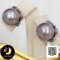 ต่างหู Stud ดอกลีลาวดีฉลุลาย ไข่มุก Edison น้ำจืดคัดเกรด สีม่วง ทรงกลม ขนาด 12 mm เกรด AA+ ตัวเรือนต่างหู Stud ดอกลีลาวดีฉลุลาย เงินแท้ 92.5 ชุบทองคำขาว / 4.7.64