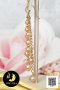 ต่างหู Fish Hook สร้อยโซ่สองสาย ไข่มุกคั่นบอลเม็ดมะยม Gold Filled 14k ไข่มุกน้ำจืดคัดเกรด สีพีช ทรงเกือบกลม-กลม ขนาด 4-6 mm เกรด AAA ตัวเรือนต่างหูแบบ Fish Hooks เม็ดบอลลายมะยม และอะไหล่ Gold Filled 14k / 11.7.64