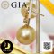 [GIA] ต่างหูกิ่งมะกอกประดับเพทาย ห้อยไข่มุก South Sea น้ำเค็มคัดเกรด สีทอง ทรงกลม ขนาด 13 mm เกรด AA+ ไข่มุกผ่านการตรวจรับรองคุณภาพจาก สถาบัน GIA ตัวเรือนต่างหูกิ่งมะกอก ทองแท้ 18K (น้ำหนักทอง 1.04g) ประดับเพทาย CZ / 14.7.64