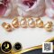 ต่างหู Stud ติดหูไข่มุกเม็ดเดี่ยว ไข่มุก South Sea สายพันธุ์น้ำเค็มคัดเกรด สีทอง Light - Middle Gold ทรงเกือบกลม ขนาด 8.5-9.0 mm. เกรด AA+ - AAA Luster ดีเยี่ยม ตัวเรือนก้านต่างหูแบบ Stud ทับหลัง Lollipop วัสดุ Gold Filled 14K / 19.1.65