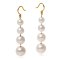 6.37-10.40 mm, Freshwater Pearl, Multiple Sizes Dangle Earrings