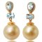 12.0 mm, South Sea Pearl, Dangle Earrings