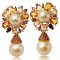 10.0-13.0 mm, Gold South Sea Pearl, Cocktail Gems Jacket Earrings