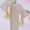 9.0 - 9.5 mm , South Sea Pearl , Latch Back Jacket Earrings