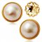 Approx. 16.0 mm, South Sea Pearl, Mabe Stud Earring