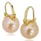 Approx. 13.0 - 13.7 mm, Edison Pearl, Solitaire Pearl Latch Back Earrings