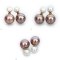 Approx. 9.0 - 15.0 mm, Edison Pearl, Front Back Twin Pearl Double Stud Earrings