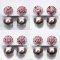 Approx.15.0 mm, EdisonPearl, Pink Tourmaline Jacket Earrings