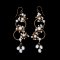 Approx. 4.0 - 8.0 mm, Freshwater Pearl, Double Wreath Pearl Fish Hooks Earrings