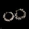 Approx. 3.0 mm, Freshwater Pearl, Pearl Hoop Earrings