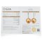 (GIA) 11.63 mm and 11.63 mm South Sea Pearl Fish Hooks Earrings