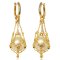 Approx. 13.0 mm Up, Gold South Sea Pearl, Latch Back Locket Pearl Earrings