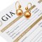 (GIA) 10.28 mm and 10.28 mm South Sea Pearl Fish Hooks Earrings