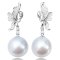 15.23 mm and 15.20 mm South Sea Pearl Dangle Earrings