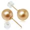 9.0-9.5 mm Gold South Sea Pearl Stud Earrings