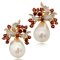 ต่างหู Mockingbirds Garnet ไข่มุก Freshwater Pearl