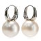12.42 - 12.45 mm , South Sea Pearl (Sphere) , Huggie Earrings
