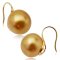 Approx.12.0 -12.8 mm, Dark Gold South Sea Pearl, Fish Hooks (Spoon) Earrings