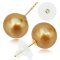 12.40 - 12.90 mm, Dark Gold South Sea Pearl, Stud Earrings