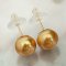 Approx. 10.0 mm, South Sea Pearl (Gold Mine II), Stud Pearl Earrings