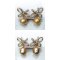 Approx.11.0 - 12.0 mm, Gold South Sea Pearl, Vintage Bow Jacket Pearl Earrings