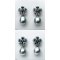 Approx. 8.8 - 8.9 mm , Tahitian Pearl , London Flora Earrings