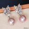 9.0-12 mm, Freshwater Pearl, Royal Marquise Earrings