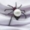 Approx. 12.0 mm, White South Sea Pearl, Spider Pearl Brooch