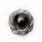 13.19 mm, Tahitian Pearl, Rose Pearl Brooch