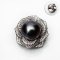 12.84 mm, Tahitian Pearl, Rose Pearl Brooch