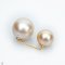 Approx. 11.0 - 14.0 mm, Gold South Sea Pearl, Duo Pearl Brooch