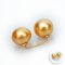 12.69 mm and 12.76 mm, Gold South Sea Pearl, Duo Pearl Brooch