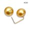 (PSL) Approx. 12.6 - 12.7 mm, Aurora Moon Rainbow, Pair Brooch